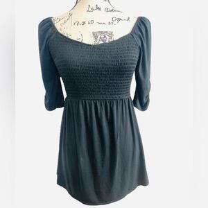 Isabel Maternity by Ingrid & Isabel Black Smocked Blouse